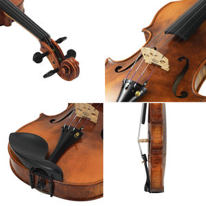 <span class=keywords><strong>Violon</strong></span> en bois 4/4 fait à la main, niveau orchestre de <span class=keywords><strong>concert</strong></span>, vernis à la main, incrusté de Purfling, bois européen, entièrement mis en place - Product Image 3