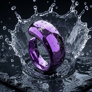 Bague de Dhikr Islamique pour l'Aïd <span class=keywords><strong>al</strong></span>-Fitr, Rappel des 5 Prières Musulmanes, Compteur Digital Tasbih, <span class=keywords><strong>Qibla</strong></span>, Réveil Électronique, Contrôle par Application, Plastique - Product Image 6