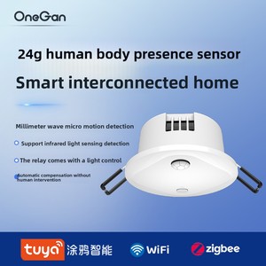 Sensor de Presencia Humana con Control por Aplicación Wi-Fi para Android Tuya, Radar de Onda Milimétrica, Plástico, Funciona con Batería, Integración con Hogar Inteligente, Pantalla - Product Image 4