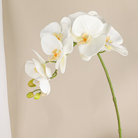 Hochwertige 7-Kopf Big Phalaenopsis Silikon Baumwolle Simulation Orchidee für Hochzeit Home Decor Cake Shop Backen Blume künstlich