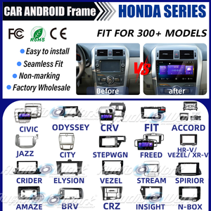 กรอบเครื่องเล่นดีวีดีติดรถยนต์สำหรับ HONDA <span class=keywords><strong>BRV</strong></span> ชุดแผงหน้าปัด กรอบแผงหน้าปัดรถยนต์ กรอบแอนดรอยด์ในรถยนต์ กรอบรถยนต์ กรอบวิทยุติดรถยนต์ - Product Image 4