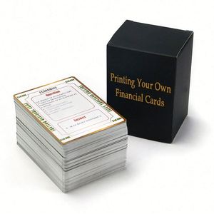 Custom Gift Games Packaging Design Candlestick Reference Stock Market Trading Flash <b>Cards</b> - Product Image 1