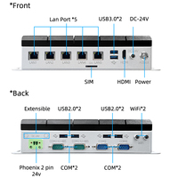 Pengontrol penglihatan 128gb pc ai gateway komputer pc tanam, komputer kontrol terintegrasi manufaktur industri PC i3 11th