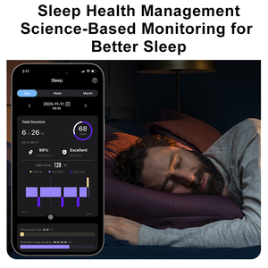 Pulsera Inteligente Cuadrada Personalizable con IA, Resistente al Agua 5ATM, Monitor de Sueño <span class=keywords><strong>24H</strong></span>, SpO2, Múltiples Deportes, Offline, Compatible con iOS y Android - Product Image 6