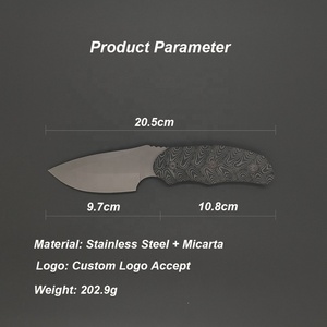 <span class=keywords><strong>Couteau</strong></span> droit d'extérieur à lame fixe avec lame pleine en acier inoxydable, lame tranchante haute dureté, <span class=keywords><strong>couteau</strong></span> portable pour l'entraînement et la préparation des fruits - Product Image 6
