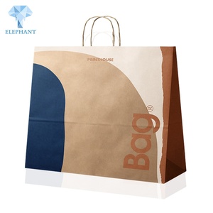 Custom logo Size Package Paper Handle Kraft Paper Shopping Bag Paper Bag - Product Image 2