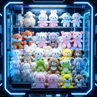 Vente en gros de jouets en peluche mignons et amusants, super doux, assortis et bon marché pour machines à griffes