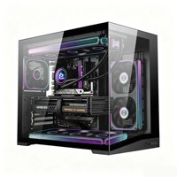 Boîtier PC Micro ATX personnalisé LY, boîtier de jeu, châssis de PC gamer, boîtier de bureau, boîtier d'ordinateur en verre trempé