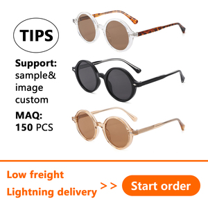 แว่นกันแดดทรงเต็มกรอบเล็ก รุ่น TR90 คุณภาพสูง สไตล์เรโทร ดีไซน์เฉพาะตัว ปรับแต่งโลโก้ได้ ป้องกันรังสียูวี 400 สำหรับทุกเพศ - Product Image 2