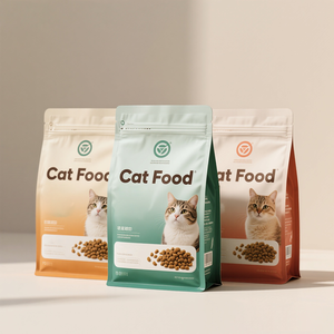 Sacs d'emballage alimentaire <span class=keywords><strong>pour</strong></span> animaux de compagnie personnalisés 1kg 2kg 5kg, pochette debout, bâtonnets <span class=keywords><strong>pour</strong></span> chiens de compagnie, friandises <span class=keywords><strong>pour</strong></span> chats, emballage alimentaire, sac à zip-lock en plastique - Product Image 1