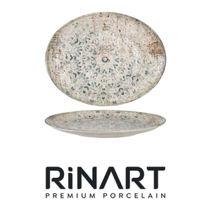 Plato de Servir Ovalado Fade de 30.6 × 24 cm, Porcelana Fina Premium con Impresión Digital Rinart - Product Image 4