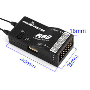 Antenne Récepteur Plastique Double Bande R88 ELRS 2.4GHz/900MHz Diversité Ultra Longue Portée Signal Stable pour Modèle FPV RX - Product Image 5