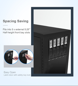 Aluminum 5 <b>External</b> Hard Drive Enclosure for 3.5 Inch HDD <b>SSD</b> Support Hot Swap Sata Mobile Rack - Product Image 6