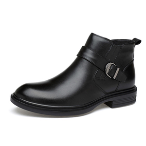 2025 <span class=keywords><strong>productos</strong></span> <span class=keywords><strong>innovadores</strong></span> estilo de motocicleta zapatos de hombre Botas de cuero genuino Zapatos de vestir formales para hombres - Product Image 1