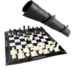 19 "x 19" <span class=keywords><strong>หนัง</strong></span><span class=keywords><strong>หมากรุก</strong></span>กระเป๋า roll up <span class=keywords><strong>หมากรุก</strong></span>หนัง - Product Image 1