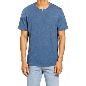 Camiseta de hombre OEM al por mayor con logotipo personalizado, suave y transpirable, 100% algodón, de alta calidad, manga corta, corte regular. - Product Image 3