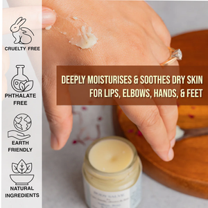 <span class=keywords><strong>Baume</strong></span> Corporel au Safran Marque Blanche – Extrait Végétal Naturel Réduit les Cicatrices et la Pigmentation, Hydrate en Profondeur, Répare les Peaux Sèches, <span class=keywords><strong>Baume</strong></span> à Lèvres - Product Image 3