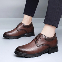 Nouvelles Chaussures Habillées Oxford pour Hommes en Cuir Véritable, Design Authentique, Rehaussantes