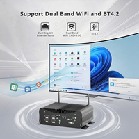 Mini PC Industrial Portátil Personalizado Sin Ventilador, In-tel I5 8250U, WiFi 4G, Pfsense Firewall, Linux, Win10, Computadora Industrial para Vehículos