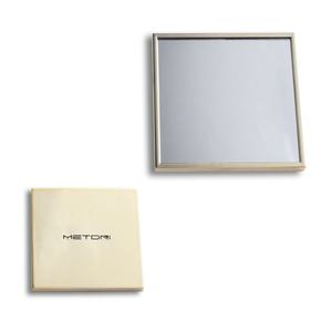High End Gold Color Square Shape Blank Own Brand Unique Plastic Makeup Pocket <b>Mirror</b> - Product Image 1