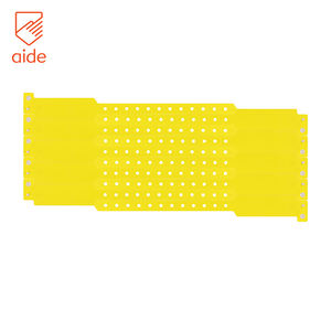 OEM مخصصة PVC فينيل سوار معصم واسع للاستعمال مرة واحدة مقاوم للماء سوار معصم معرف للأحداث حفلة فندق - Product Image 3