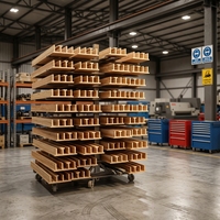 Solution acoustique professionnelle 60*60cm Absorbeur de son en bois massif pour espace commercial