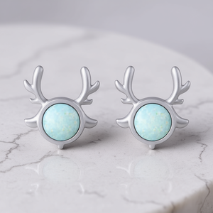 Boucles d'oreilles en forme d'animal bleu E3770 pour femmes, en alliage, serties de pierres, joli cadeau, bijoux - Product Image 2