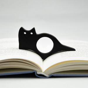 Porte-livre en forme de chat noir - Accessoire de lecture léger en plastique pour les amateurs de livres, porte-page à une main, cadeaux pour les lecteurs - Product Image 1