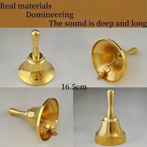 Franse Handgeschudde Bellen, Koperen Klokken Voor Kerstbestelling En Schotelbezorging Religieuze Rituele Bel - Product Image 5
