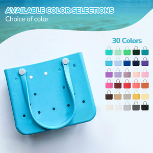 Borsa da Spiaggia in EVA e Silicone Impermeabile Personalizzabile, Stile Classico <span class=keywords><strong>O</strong></span> Bags con Due Manici e Chiusura Aperta, LOGO Personalizzato - Product Image 4
