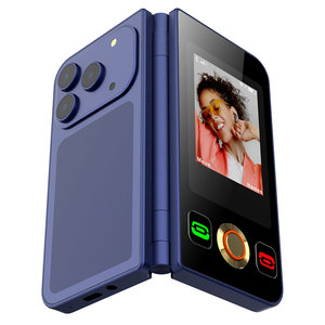 Téléphone à clapet double écran 2G GSM double carte SIM 2,8 pouces + 2,4 pouces, clavier, style gaming, appareil photo, radio FM, batterie 1150 mAh, version espagnole - Product Image 6