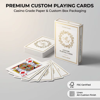 Cartes à Jouer en Papier Personnalisées pour Cadeaux de Mariage avec Emballage et Boîte Cadeau