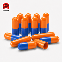 Capsules vides en gélatine à finition mate SINOPEK, sans poussière, impression personnalisée du logo, OEM, usine GMP, vente en gros