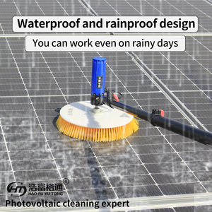 Hfyt panel năng lượng mặt trời làm sạch máy giặt bàn chải tự động với đôi Đầu robot Pin - Product Image 2