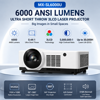6000 ANSI Lümen Kısa Mesafe 3LCD Lazer Projektör, 30.000 Saat Lazer Ömrü ile İnteraktif Sınıf ve Dijital Sanat için