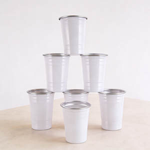 Tasses vierges à sublimation à paroi simple 20 oz, gobelets fins à sublimation droits avec couvercles pour impression, finition mate, 12 oz, 17 oz, tasses à bière UV - Product Image 1
