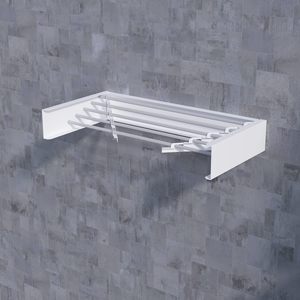 Séchoir à linge mural extérieur pliable et réglable en métal - Product Image 2