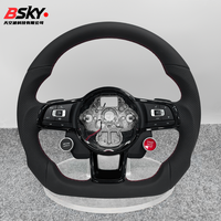 Volant sport en cuir personnalisé avec pommeau, adapté aux Volkswagen Golf 5 6 7 R MK5 MK6 MK7 MK7.5 Gti Polo Passat CC B8 B6