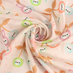 FEICHI 2023 nouveau tissu personnalisé en mousseline de soie satin polyester imprimé numérique pour robe d'été