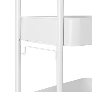 Chariot de rangement professionnel multiscène à 3 niveaux sans vis Chariot de rangement pour chambre à coucher cuisine salon - Product Image 3