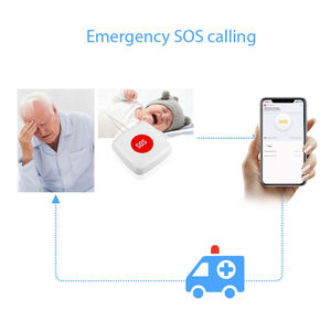 ZB-SOS-2 TUYA <b>ZigBee</b> SOS Button Sensor Alarm Elderly Alarm Waterproof Emergency Help Alarm <b>Switch</b> Work with Hub Smartlife App - Product Image 4
