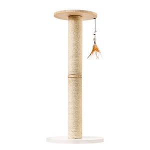 Dikey <span class=keywords><strong>Sisal</strong></span> Kedi Tırnaklama Direği Dayanıklı Tüy Dökmeyen Masif Ahşap Yer Tasarruflu Kedi Ağacı Halatlı Kedi Direği Kedi Oyuncağı Ev Evcil Hayvanları İçin - Product Image 1