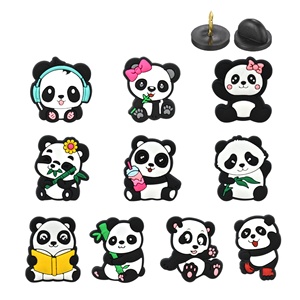 Divertente cuffie con fiocco lettura zampa di bambù Panda serie modello perni adatto per lo zaino collare accessori decorativi fatti a mano - Product Image 5