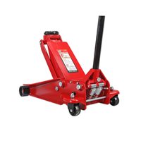 Cric de service hydraulique 2T portable avec fonction de décompression lente et mallette de transport moulée par soufflage