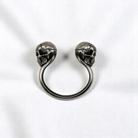 Brazalete Unisex Ajustable de Plata de Ley 925, Chapado en Rodio Negro, Hecho a Mano, con Diseño de Calavera Gótica, Estilo Punk Rock Biker