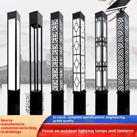 Lampadaire LED Carré Personnalisé IP66 en Aluminium pour Extérieur, 3m/4m, Idéal pour Parcs Communautaires et Colonnes de Jardin