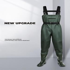 Combinaison de pêche et de travail SNEDA en PVC robuste avec bottes intégrées, imperméable, tout-en-un, pour la pêche en mer et les travaux en extérieur - Product Image 6
