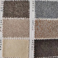Tissu en laine 30% (600g/m) pour manteaux, tissu flange, motif chevrons diamant, pour costumes homme et femme