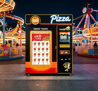 Distributeur automatique de pizzas surgelées pour l'extérieur, distributeur de pizzas chaudes, fonctionne avec des pièces de monnaie, paiement par code QR, distributeur commercial