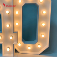 BRANDNEWSIGN Fabricant Personnalisé Led Géant Chapiteau Lettres 4ft Nombre avec Ampoules Fête D'anniversaire Décoration Allumer Lettre